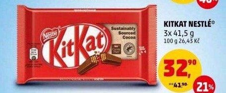 Tyčinka Kit Kat Nestlé