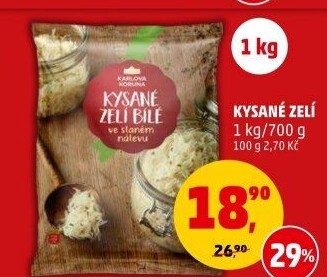 Zelí bílé kysané Karlova Koruna