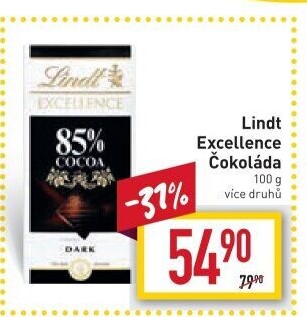 Čokoláda Excellence Lindt