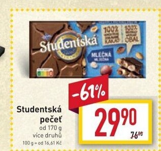 Čokoláda Studentská pečeť Orion
