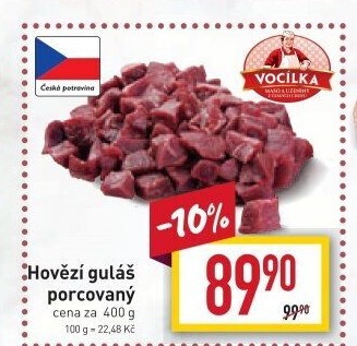 Hovězí maso na guláš Vocílka