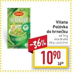 Instantní polévka do hrnečku Vitana