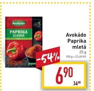 Koření Paprika mletá Avokádo