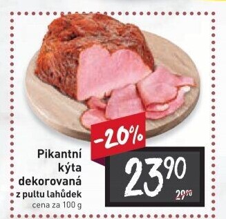 Kýta dekorovaná pikantní