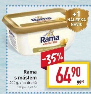 Margarín s máslem Rama
