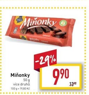 Oplatky Miňonky Opavia