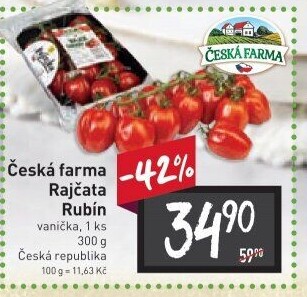 Rajčata Rubín Česká farma