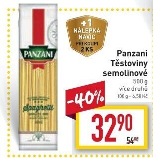 Těstoviny Panzani