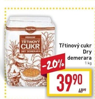 Třtinový cukr Dry Demerara HappyHome