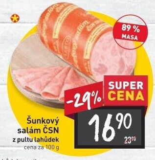Salám šunkový ČSN 1977 Le&amp
