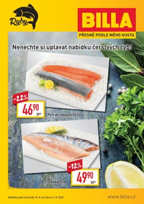 akční leták BILLA 10.8.2022-16.8.2022