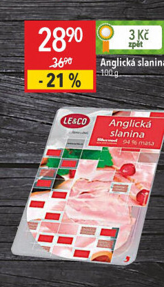 Anglická slanina LE&amp