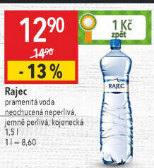 Přírodní voda Rajec