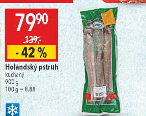 Pstruh holandský kuchaný mražený Kimbex