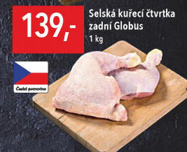 Selská kuřecí čtvrtky Globus