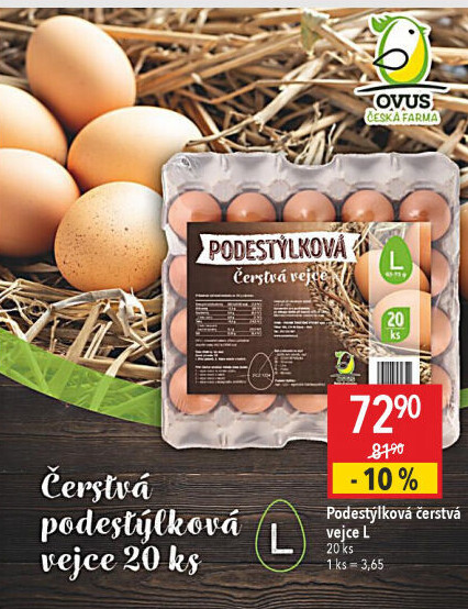 Vejce z podestýlky L Ovus