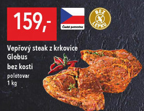 Vepřová krkovice steak Globus
