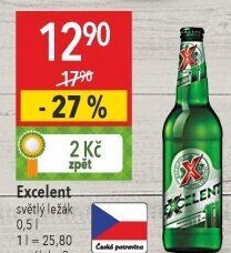 Pivo světlý ležák 11° Excelent