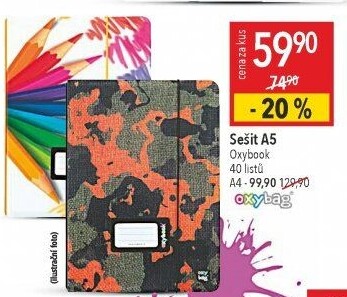 Školní sešit A5 Oxibag