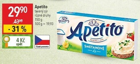 Sýr tavený Apetito