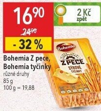 Tyčinky Z pece Bohemia Chips