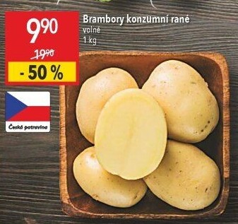 Brambory konzumní rané