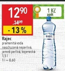 Přírodní voda Rajec