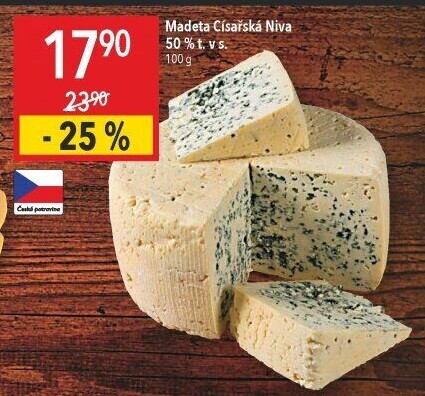 Sýr Niva císařská 50% Madeta