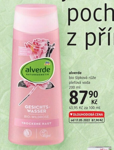 Pleťová voda čisticí Alverde