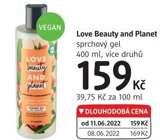 Sprchový gel Love Beauty and Planet