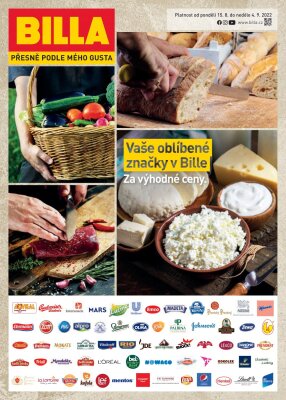 akční leták BILLA 15.8.2022-4.9.2022