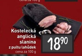 Anglická slanina kostelecká Kostelecké uzeniny