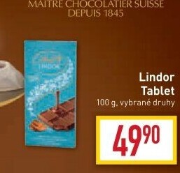 Čokoláda Lindor Lindt