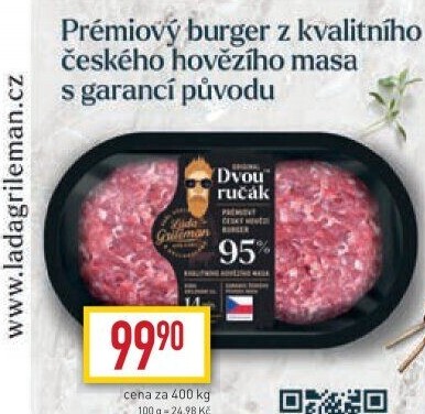 Hovězí dvouručák Ládi a Lukáše Kostelecké uzeniny