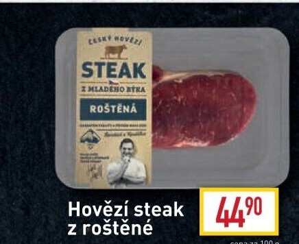 Hovězí roštěná steak Kostelecké uzeniny