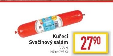 Kuřecí svačinový salám DZ Klatovy