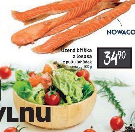 Losos bříška uzená Nowaco