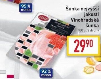 Šunka vinohradská nejvyšší jakosti LE&amp