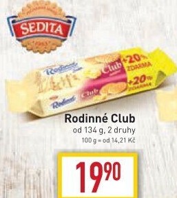 Sušenky Rodinné Club Sedita