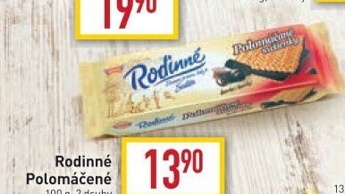 Sušenky Rodinné polomáčené Sedita