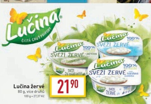 Svěží žervé Lučina