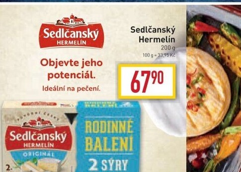 Sýr Hermelín Sedlčanský