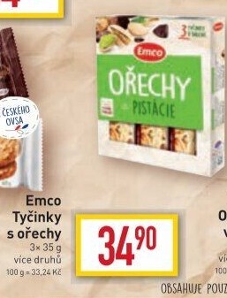 Tyčinka s ořechy Emco