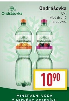 Voda ochucená Ondrášovka