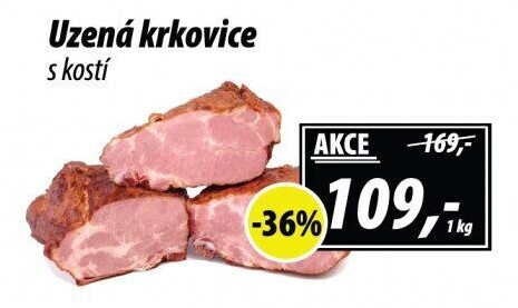 Uzená krkovice s kostí