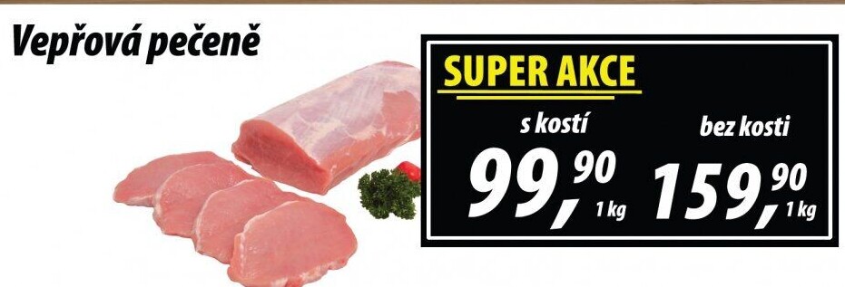 Vepřová pečeně s kostí