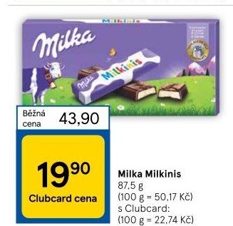 Čokoláda Milkinis Milka