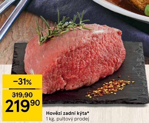 Hovězí kýta zadní bez kosti