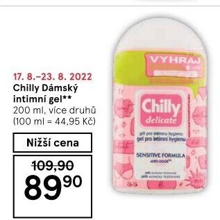 Intimní gel Intima Chilly