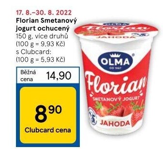 Jogurt smetanový Florian Olma